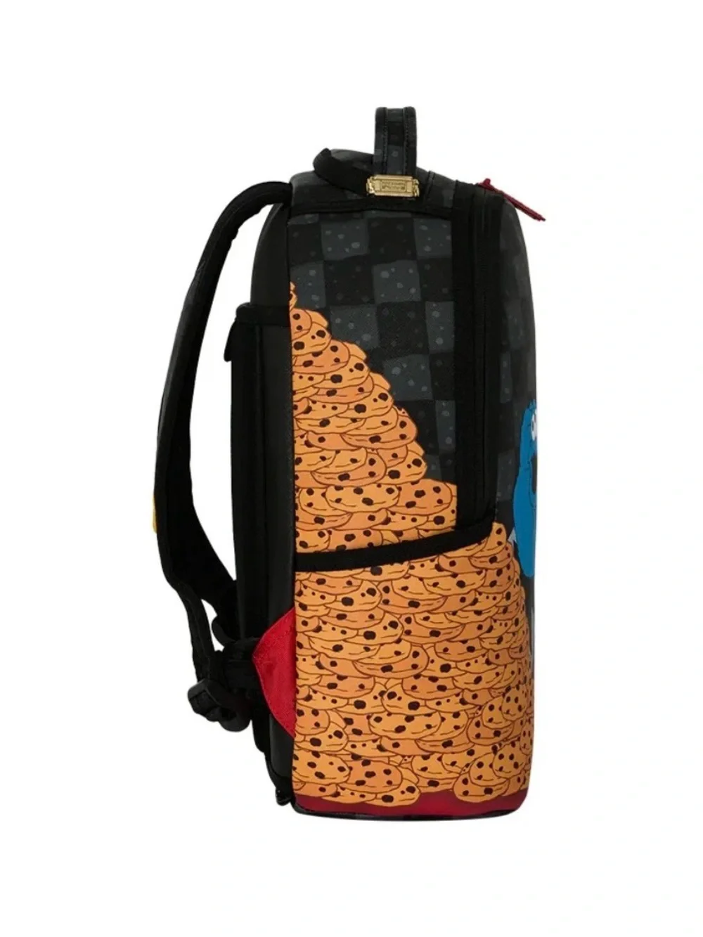 Sprayground Kids Black & Blue Cookie Monster Mini Backpack